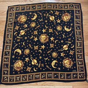 vintage gianni versace large silk scarf